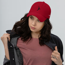 Load image into Gallery viewer, Heroic Red Unstructured "Dad" Hat