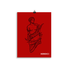 Load image into Gallery viewer, Heroic Red Posters