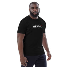 Load image into Gallery viewer, Organic Cotton Heroic Black T-shirt