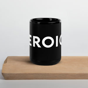 Black Glossy Heroic Mug