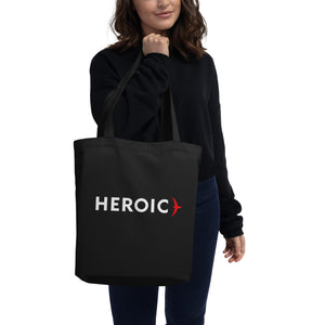 Heroic Black Eco Tote Bag