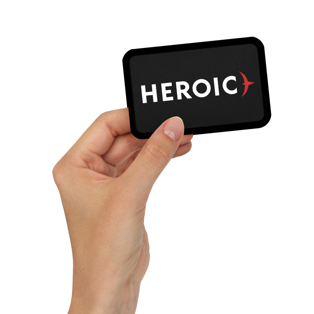 Heroic Embroidered patch - Rectangle