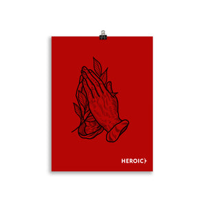 Heroic Red Posters