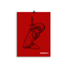 Load image into Gallery viewer, Heroic Red Posters
