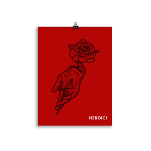 Heroic Red Posters