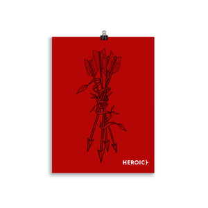 Heroic Red Posters