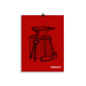 Heroic Red Posters