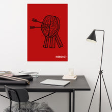 Load image into Gallery viewer, Heroic Red Posters
