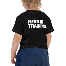 Load image into Gallery viewer, Toddler Short Sleeve Heroic Black T-shirt
