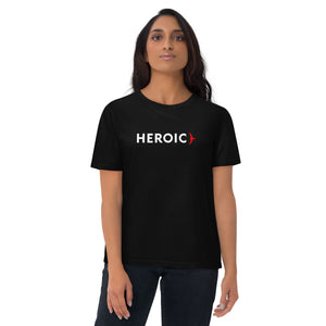 Organic Cotton Heroic Black T-shirt