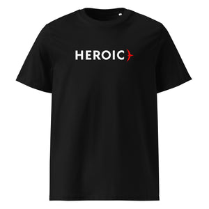 Organic Cotton Heroic Black T-shirt