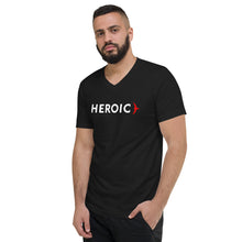 Load image into Gallery viewer, Unisex V-Neck Heroic T-Shirt
