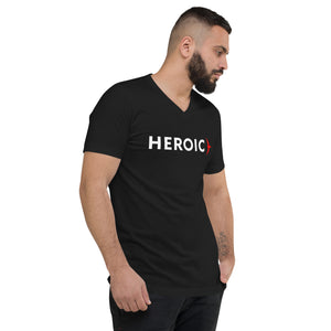 Unisex V-Neck Heroic T-Shirt